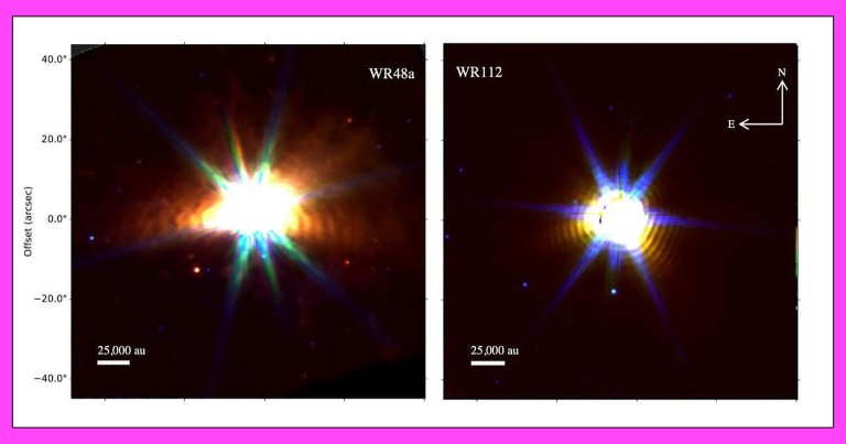 The James Webb Space Telescope has captured a rare glimpse at the gaseous "shrouds" that surround dying stars before they go supernova.