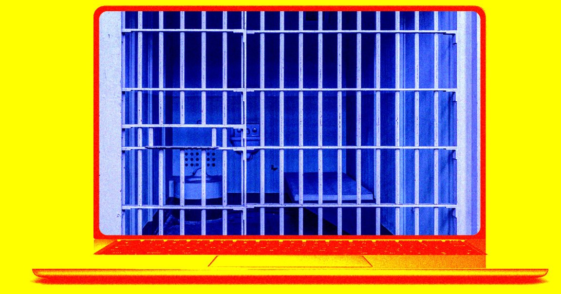 A man has been hired to work full-time at a tech startup — while serving his 11th year in prison, checking into work from his cell.