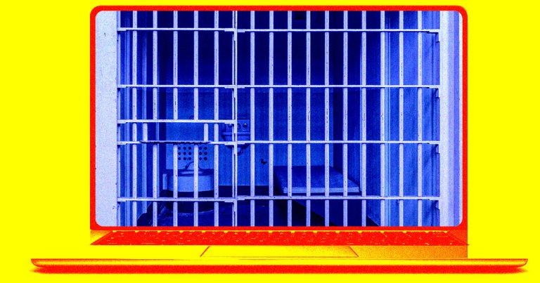 A man has been hired to work full-time at a tech startup — while serving his 11th year in prison, checking into work from his cell.