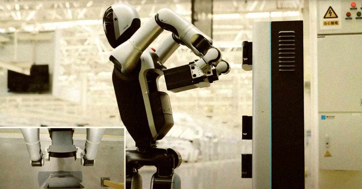 Chinese company UBTECH recently showed off its bipedal Walker S2 robot contorting its arms to hot swap one of its battery packs.