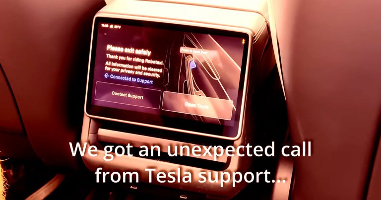 A YouTuber got a strange call from Tesla mid-robotaxi-ride, asking her to leave the vehicle due to incoming weather.