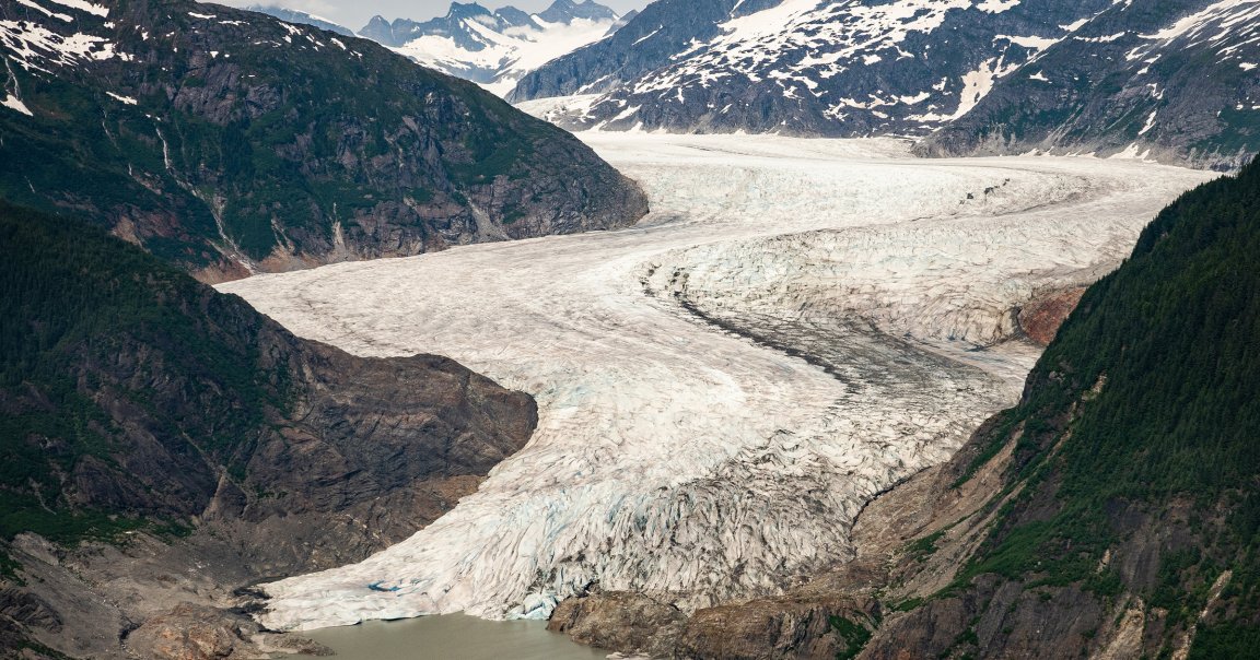 Parts of Alaska's state capital, Juneau, were flooded this week, caused by a nearby melting glacier, according to The Guardian.
