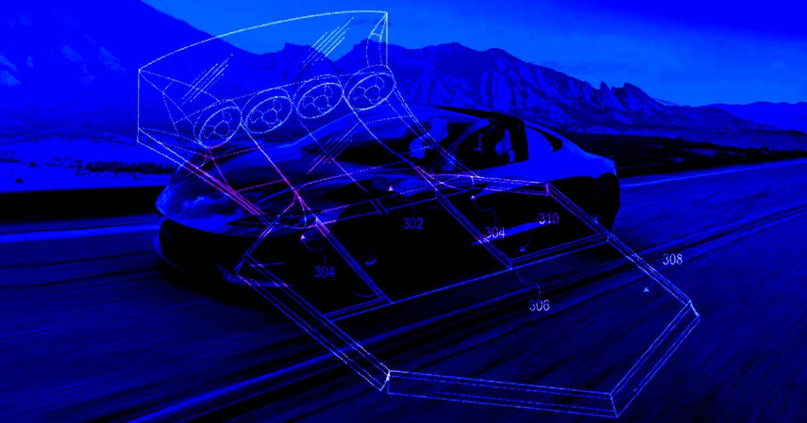 A new filing with the US Patent Office suggests Tesla is working on a "fan car" system to suck a vehicle to the road.