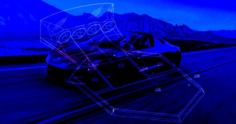 A new filing with the US Patent Office suggests Tesla is working on a "fan car" system to suck a vehicle to the road.