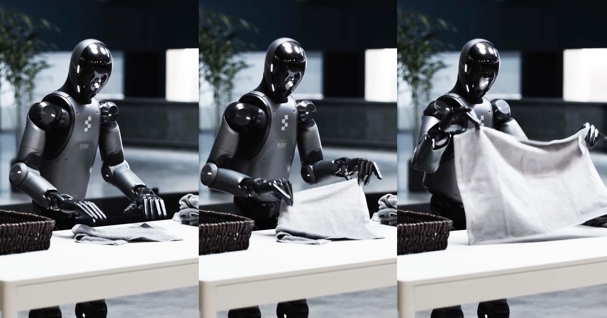 Pull Robe Using Robo Wild Video Shows Humanoid Robot Effortlessly Folding Laundry