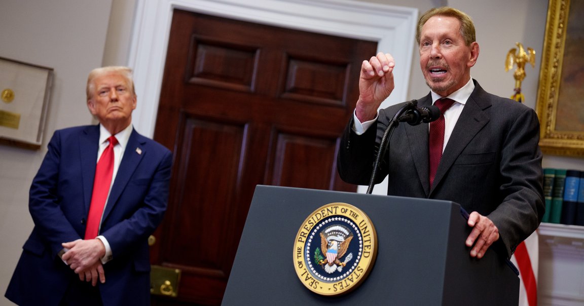 A Trump adviser admitted to a Wired reporter that Larry Ellison is a "shadow president of the United States."