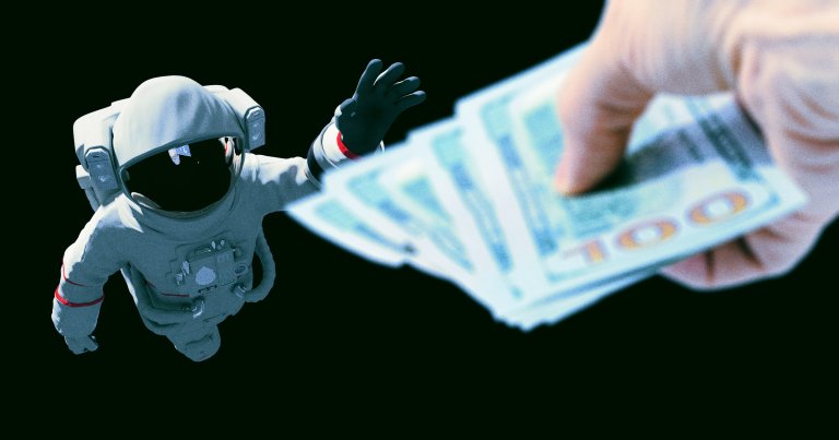 An elderly woman in Japan sent thousands of dollars to a trickster who claimed to be an astronaut trapped in space.