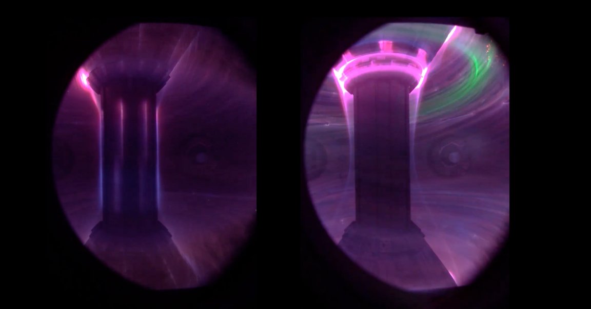 New footage from the British fusion firm Tokamak Energy shows unbelievably hot plasma imprisoned in a magnetic field.