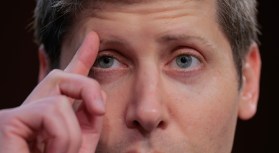WASHINGTON, DC - MAY 08: OpenAI CEO Sam Altman testifies before the Senate Committee on Commerce, Science, and Transportation in the Hart Senate Office Building on Capitol Hill on May 08, 2025 in Washington, DC. Altman and tech leaders from Microsoft, Advanced Micro Devices (AMD) and CoreWeave testified about the global artificial intelligence race and how the United States can remain competitive. (Photo by Chip Somodevilla/Getty Images)