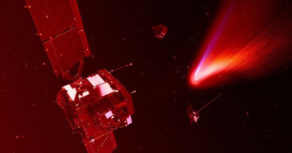 Keck II telescope observations of interstellar object 3I/ATLAS found "evidence for a puzzling anti-tail extension" pointing at the Sun.