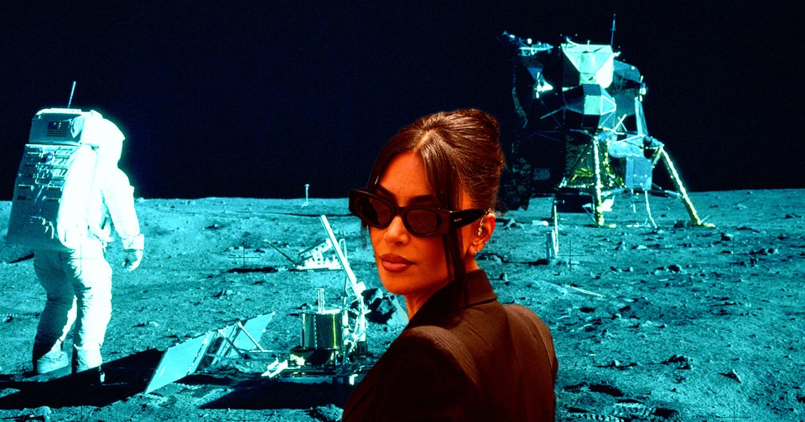 In a recent episode of the reality TV show "The Kardashians," Kim Kardashian said the Moon landings were faked. NASA is not impressed.