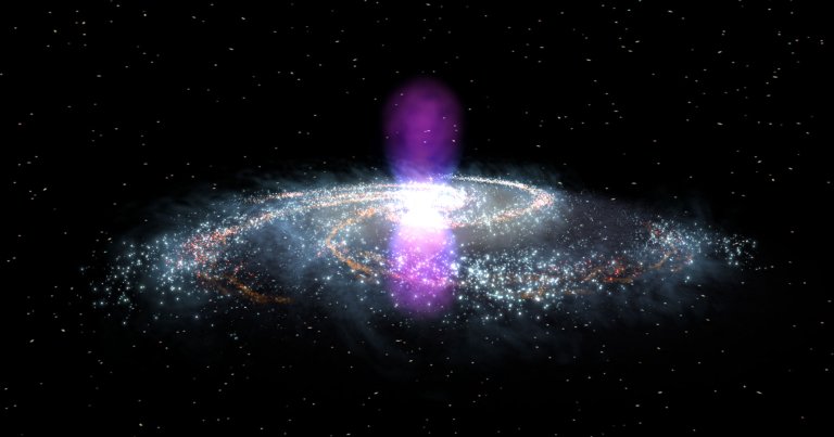 Researchers have identified two theories explaining the mysterious gamma ray glow at the center of the Milky Way.