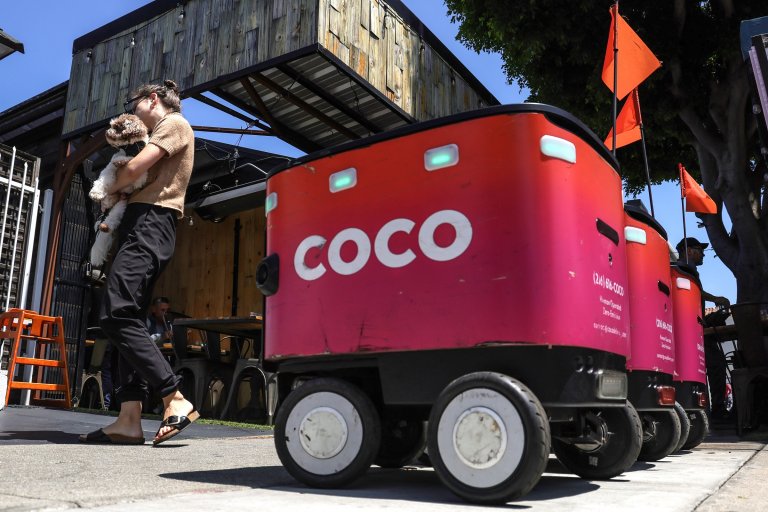 A pilot program has unleashed a hoard of delivery robots onto Chicago sidewalks, prompting outrage from locals.