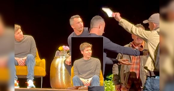OpenAI CEO Sam Altman was unexpectedly served a subpoena while giving a live talk in San Francisco on Tuesday.