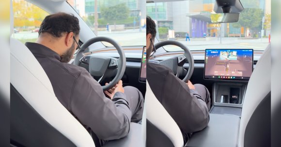 A Reddit user said that a Tesla robotaxi safety driver fell asleep behind the wheel at least three times while using the service.
