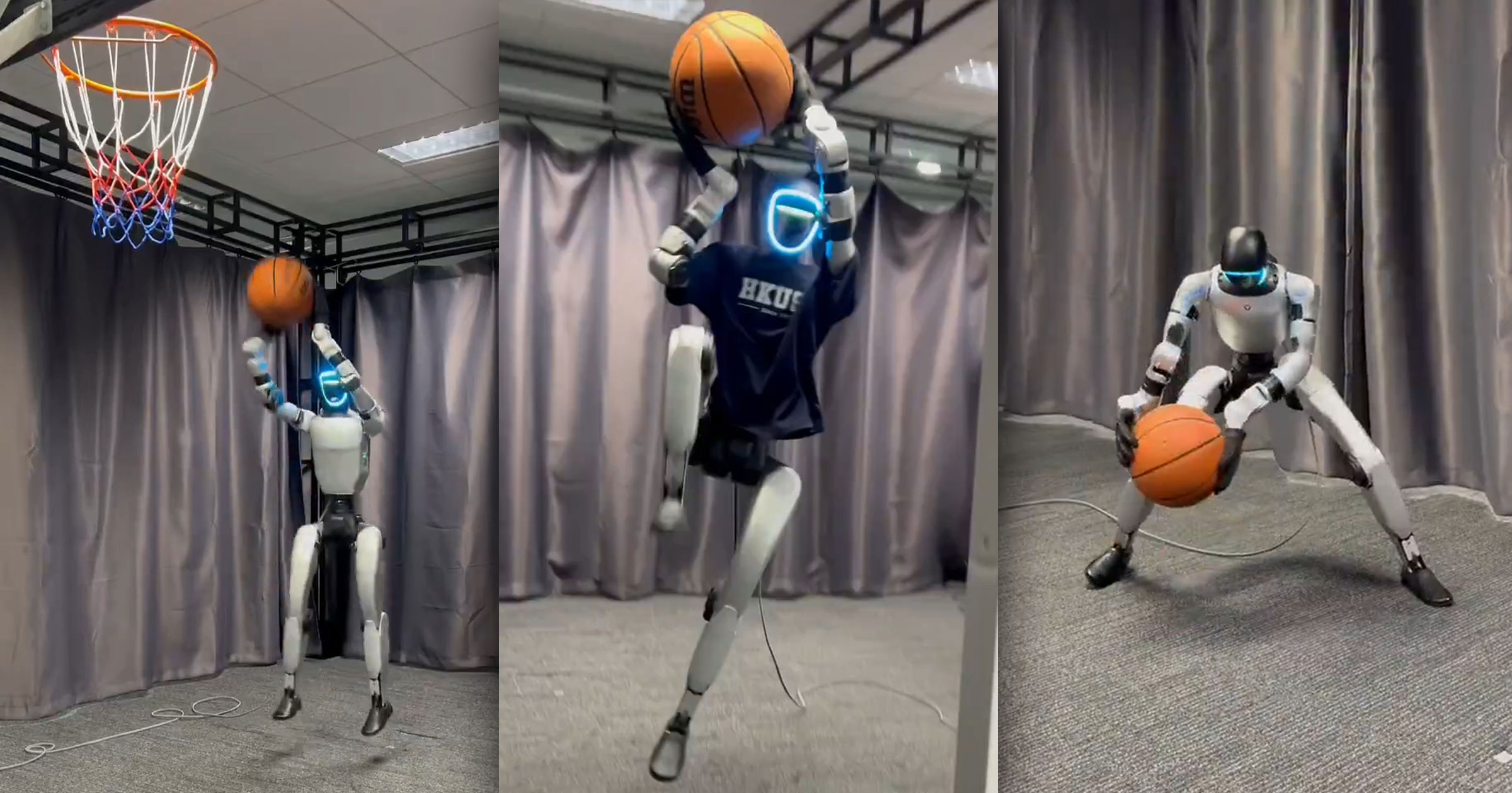 futurism.com - Victor Tangermann - This Video of a Robot Playing Basketball Is EXTREMELY Impressive