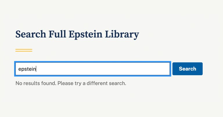 The Department of Justice portal to view the latest release of hundreds of thousands of Epstein files seems to be broken.