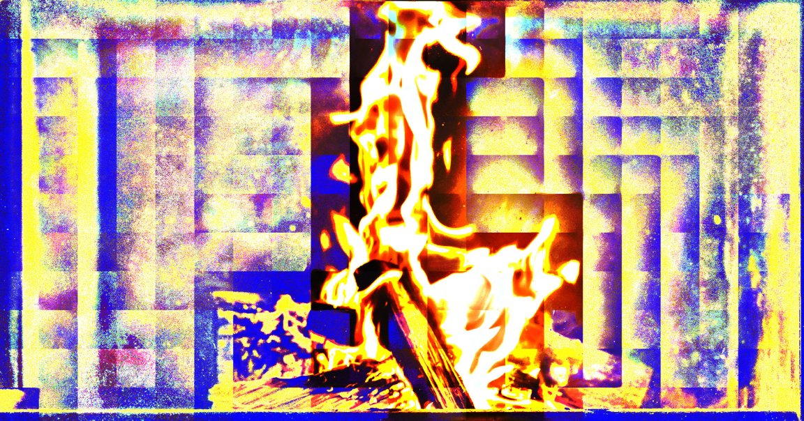 A holiday yule log app interrupts the cozy ambiance with annoying ads, begging users to subscribe to premium.