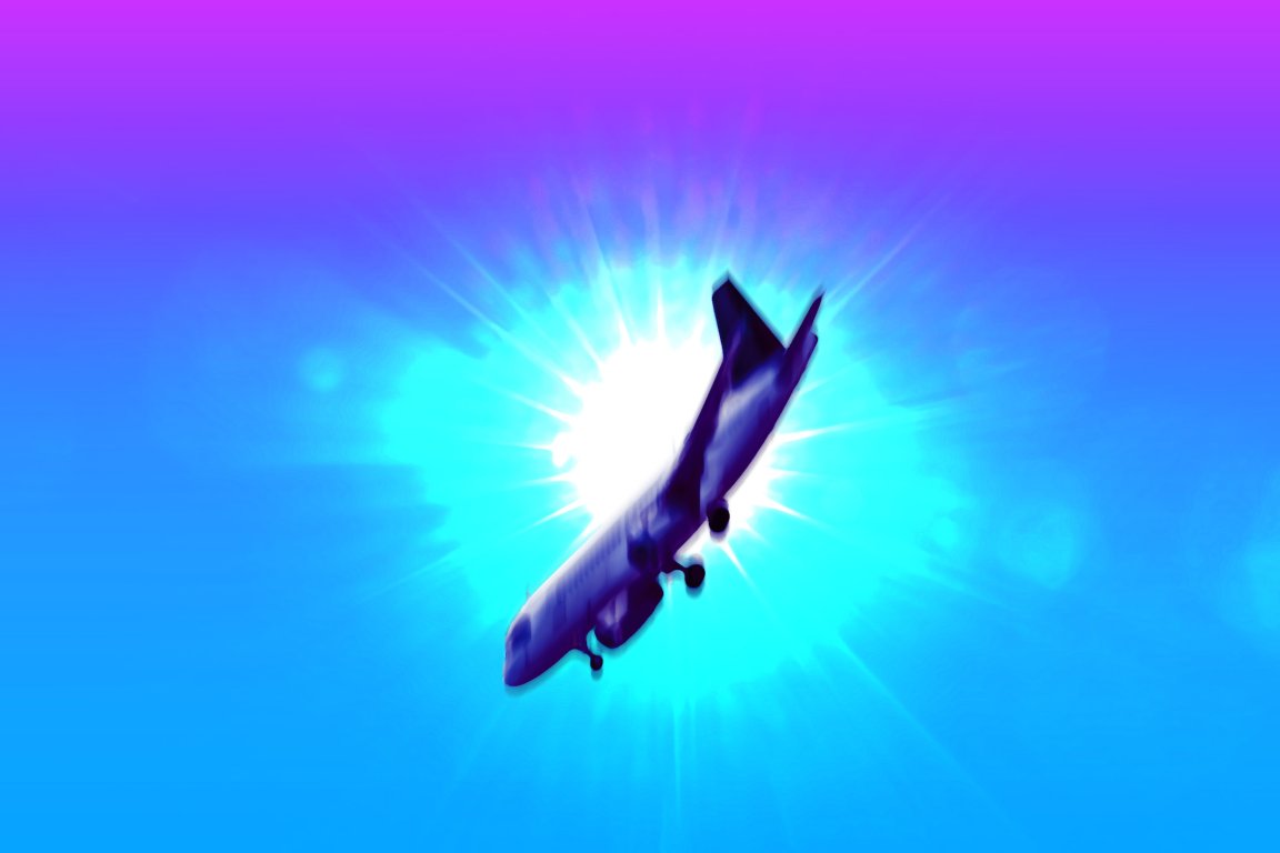 Apologies to our art director, who must depict a plane plunging after being blasted by cosmic rays, which is something that actually happened.