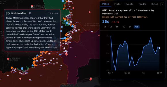 A new platform called Polyglobe is helping gamblers visualize real-time geopolitical conflicts to bet on through Polymarket.