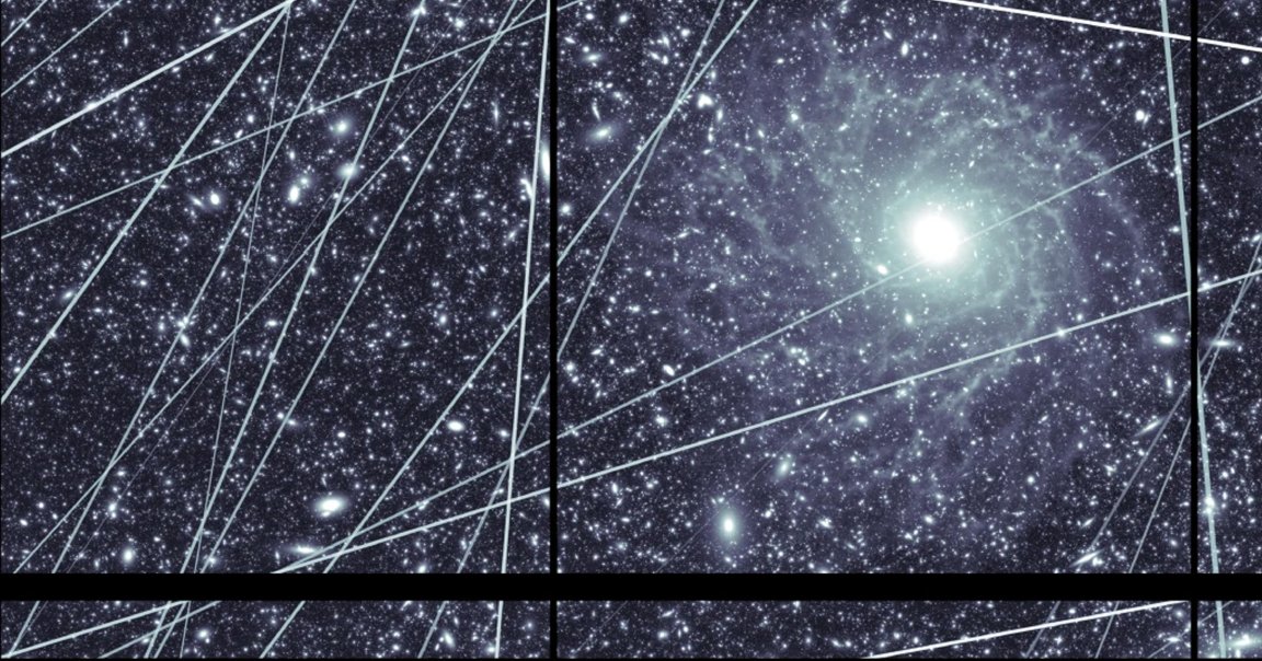 A new research paper finds that the amount of light pollution coming from satellites could ruin NASA's Hubble Space Telescope.