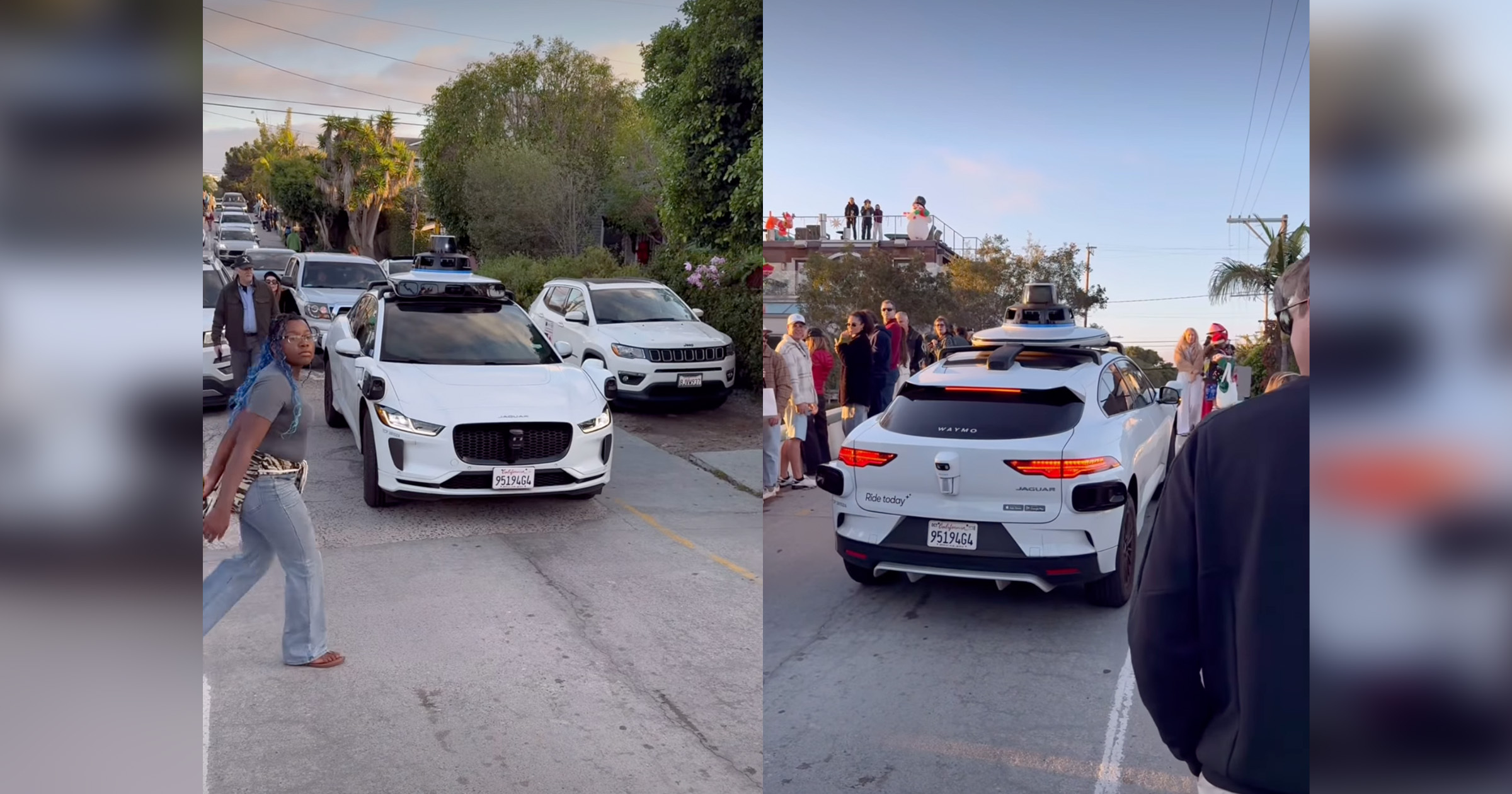 Waymo Paralyzed by Parade, Blocks Traffic for 45 Minutes
