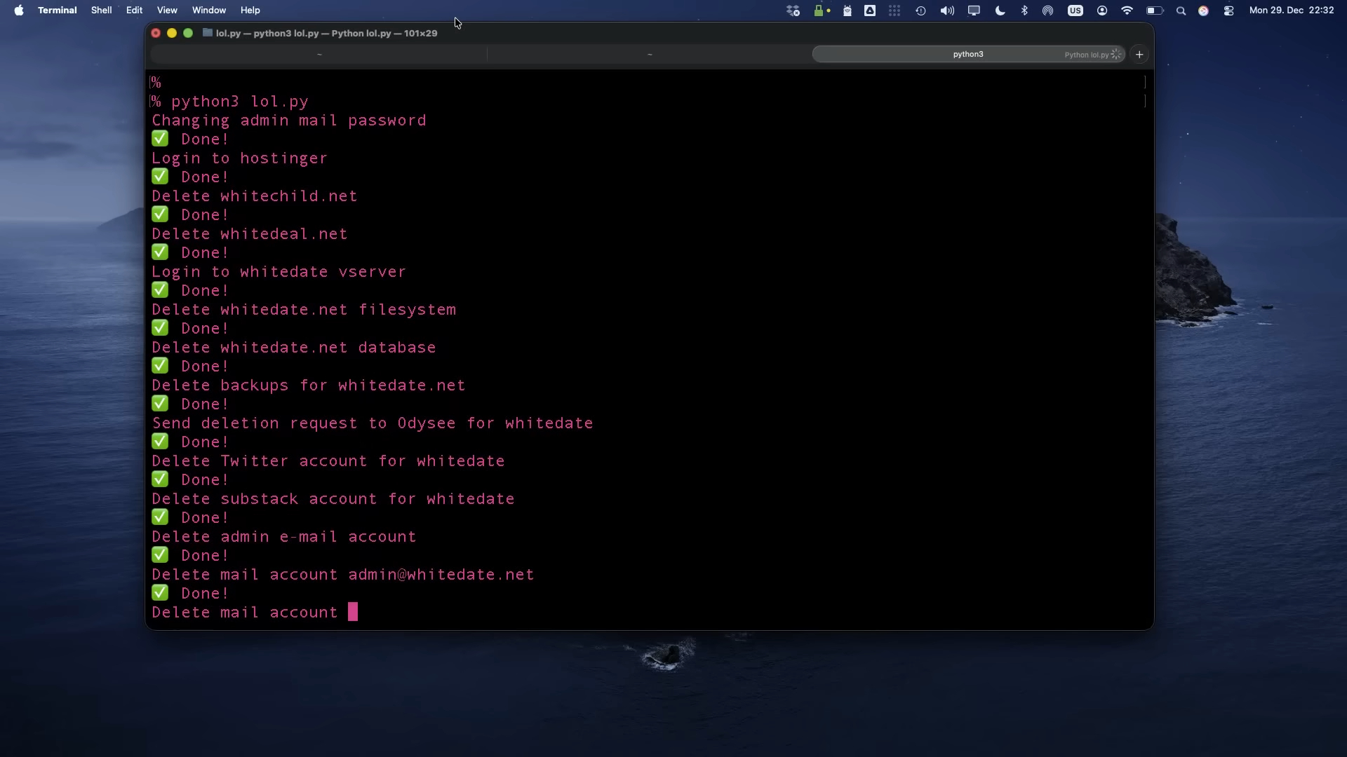 A hacker targeted a white supremacist dating website, lured users with an AI chatbot, and deleted the platform entirely live on stage.
can be seen opening a terminal window on her MacBook following a brief question and answer period, and running a Python script to delete the platform.