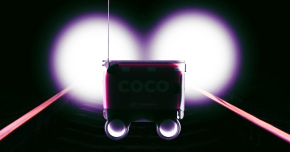 The delivery robot apparently did not heed the extremely loud blare of the train horn moments before its doom.