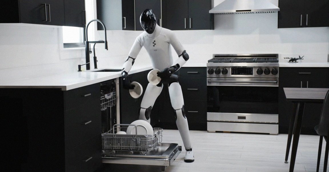 In a new video, Figure's black-and-white humanoid robot, dubbed Figure 02, can be seen seamlessly unloading and loading a dishwasher.