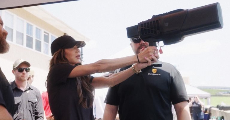 The Department of Homeland Security released a new video featuring something striking: an officer operating a Chinese drone.