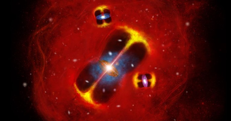 Astronomers discovered an extremely hot galaxy cluster in the region that was far hotter and older than current theories allow.