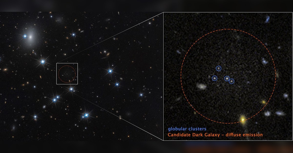Hubble Spots Bizarre Galaxy That Appears to Be 99.9 Percent Dark Matter