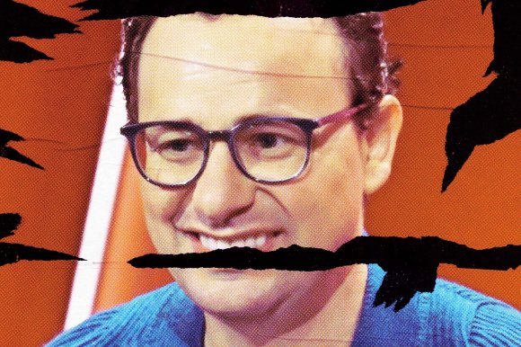 Closeup portrait of Dario Amodei, the CEO of Anthropic.