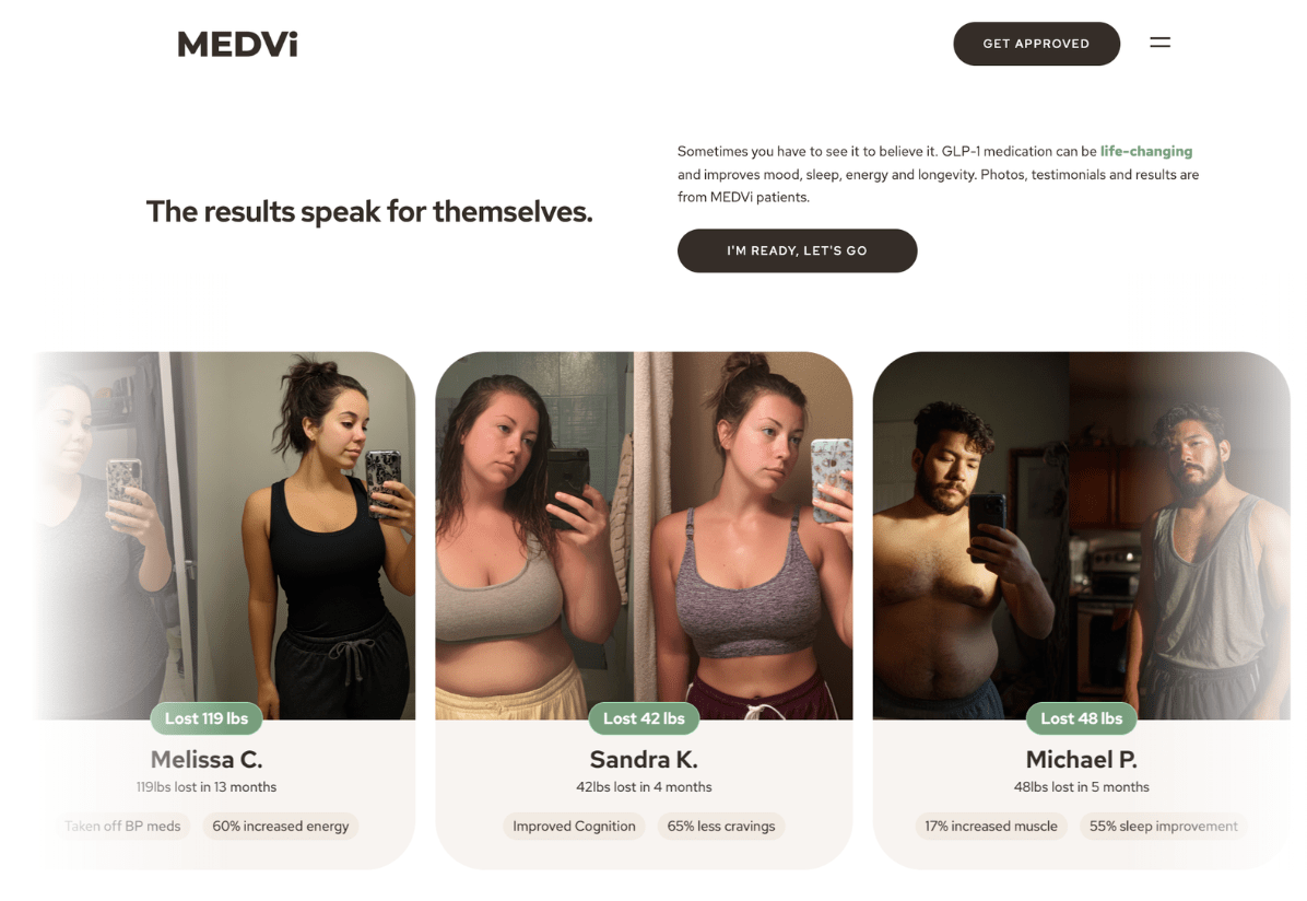 Alleged Medvi customers featured in deepfaked before-and-after images of faux weight loss transformations