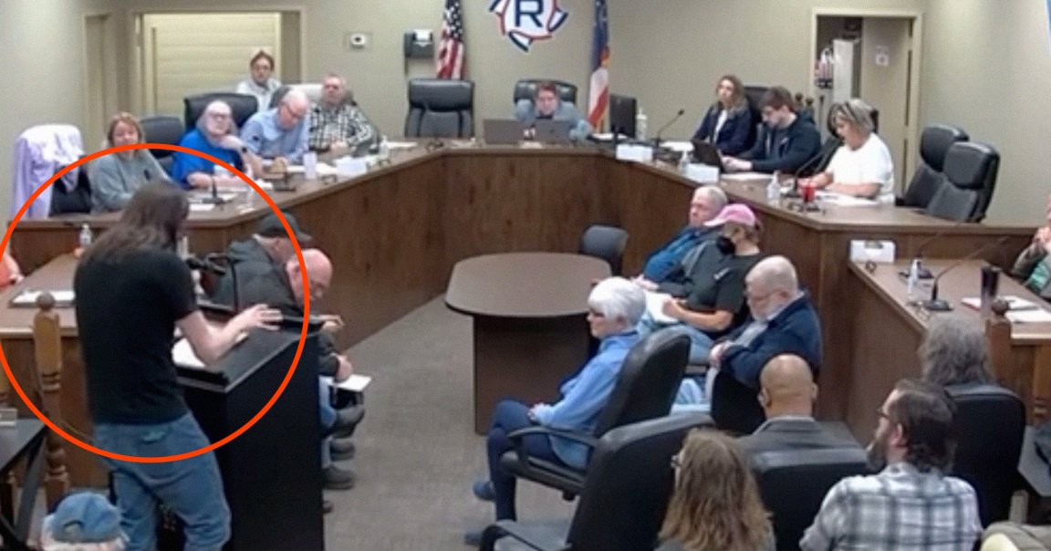 A former programmer spoke up during a city council meeting in a small town in Ohio, making a well-articulated argument against data centers.