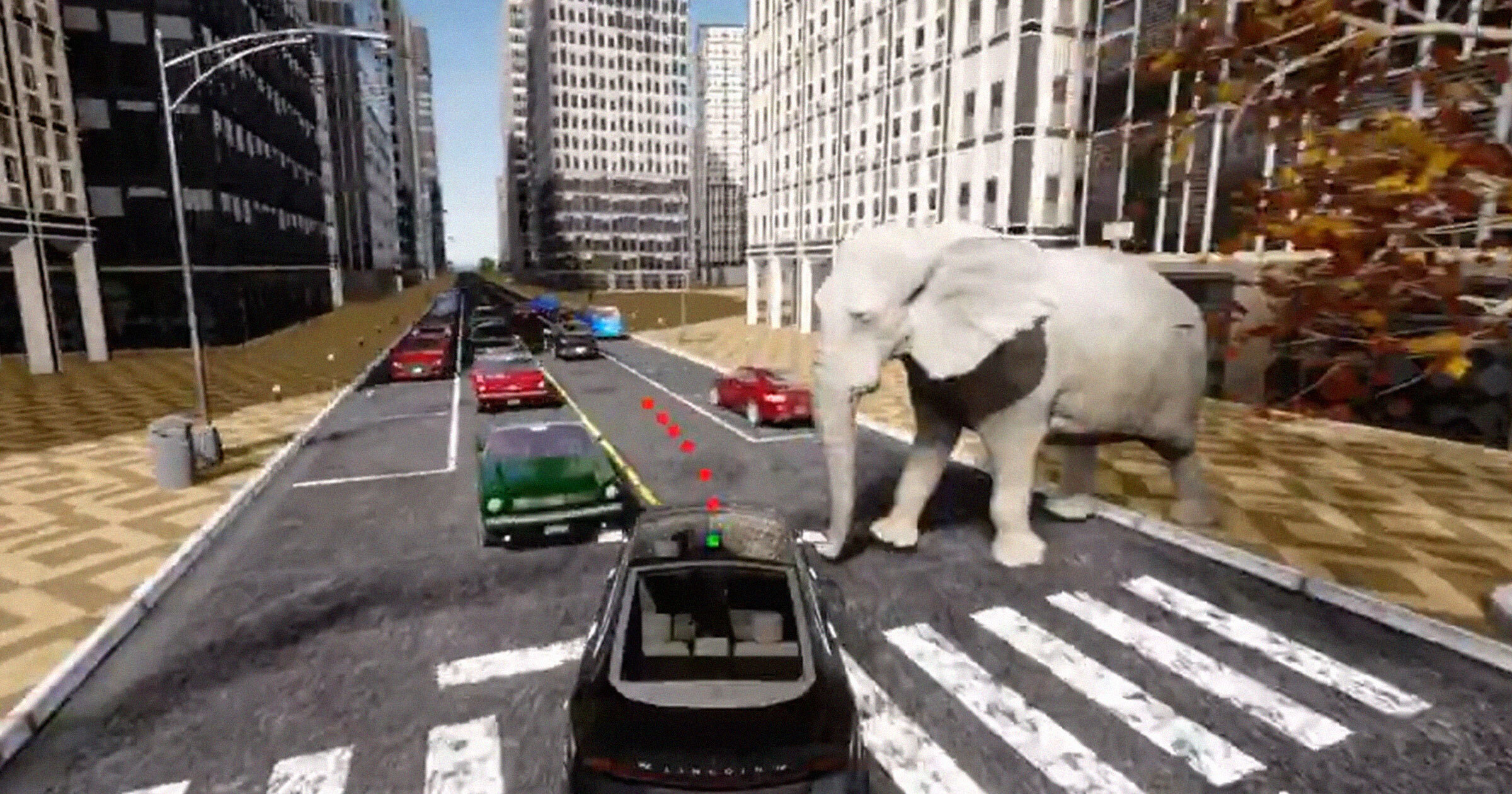 Mowing Down Simulated Elephants Could Help Self-Driving Cars Prepare For the Chaos of Real Life Streets
