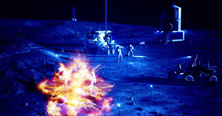 Scientists at NASA revealed plans to test the flammability of materials on the lunar surface, as detailed in a document.