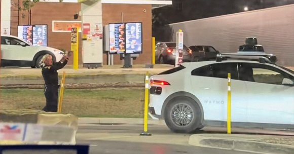 The San Antonio Police Department was forced to intervene after a Waymo vehicle drove into the drive-thru lane of a Whataburger.