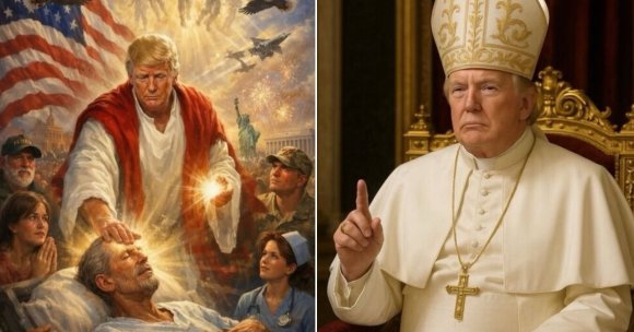 Following a major outcry among Christian and far-right influencers, president Donald Trump deleted a picture of himself as Jesus.