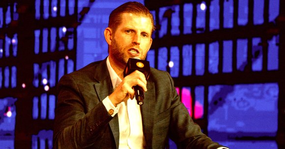A shady crypto company quietly scrubbed Eric Trump's name from its public leadership following major legal and financial turmoil.
