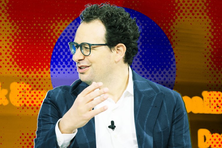 A photo illustration featuring Anthropic co-founder Dario Amodei.