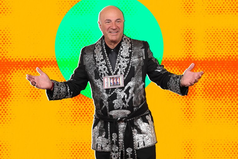 A photo illustration featuring a photograph of Kevin O'Leary.