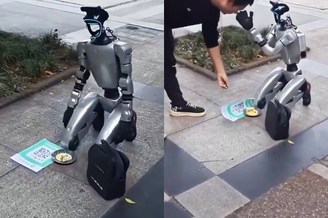 $25,000 Robot Begging on Streets for Battery Money $25,000 Robot Begging on Streets for Battery Money