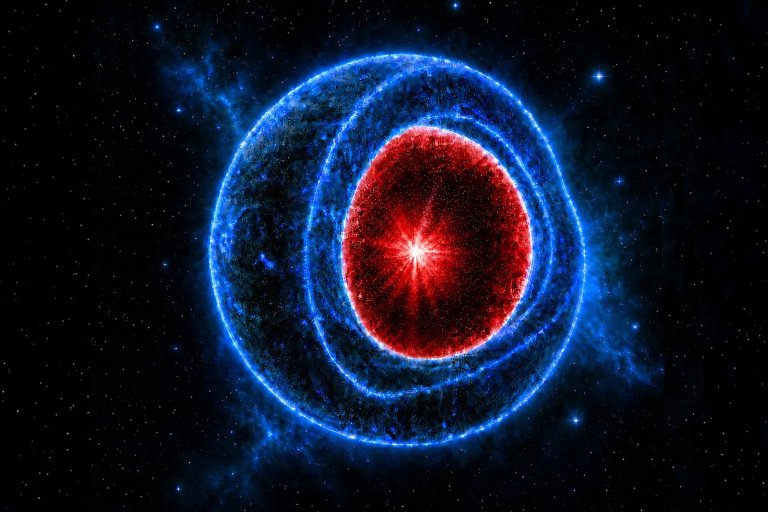 An expanding mini universe could counterbalance the collapsing matter of a star, thereby creating a stable gravastar.