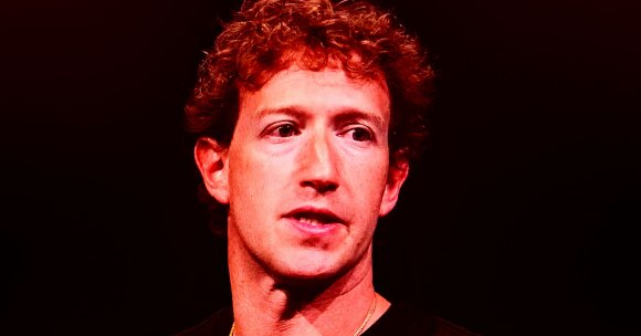 A color-treated photo of Mark Zuckerberg.