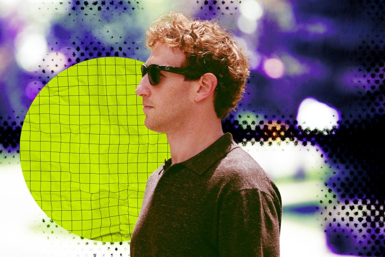 A photo illustration featuring Meta CEO Mark Zuckerberg.