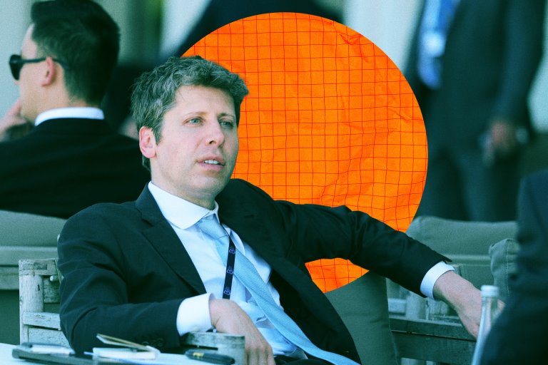 A photo illustration featuring OpenAI CEO Sam Altman.