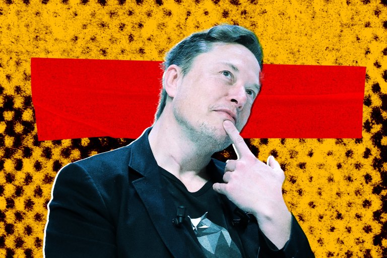 A photo illustration featuring Elon Musk.