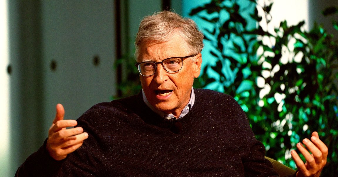 Bill Gates, Founder of Breakthrough Energy and Co-Chair of the Bill & Melinda Gates Foundation, speaks onstage.