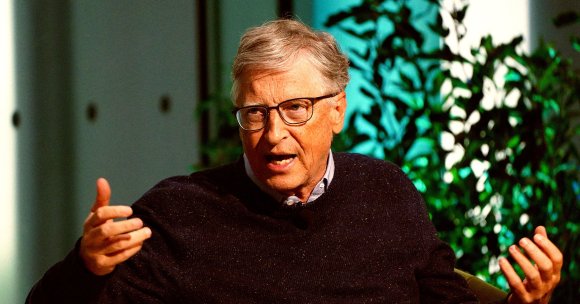Bill Gates, Founder of Breakthrough Energy and Co-Chair of the Bill & Melinda Gates Foundation, speaks onstage.